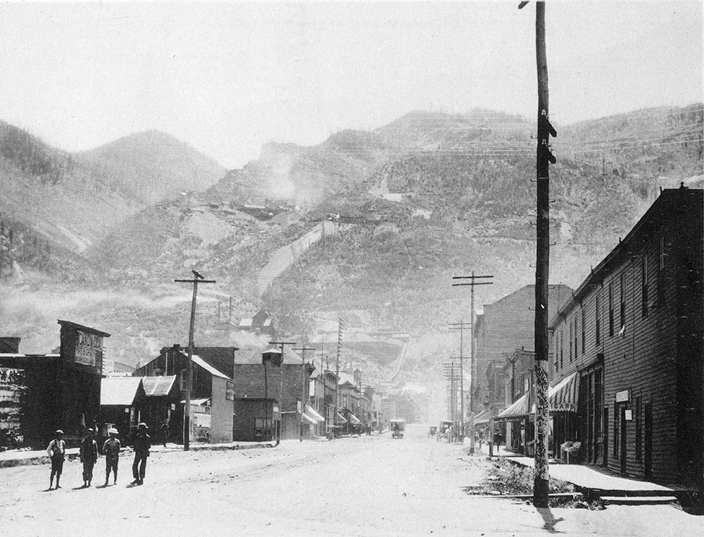 Aspen Historical Society - Mill St. Facing Sth. 1890