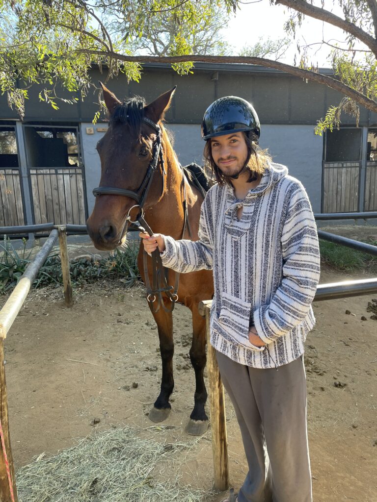Axel Livingston Horseback riding in S. Africa